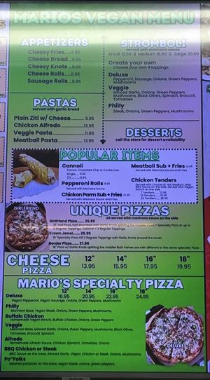   at Mario's Pizza in Orlando