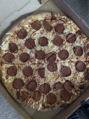 16 inch veg pepperoni   at Mario's Pizza in Orlando