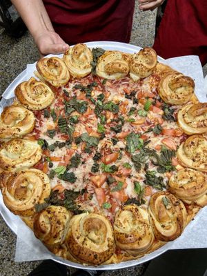 Vegan crown jewel at Mario's Pizza in Orlando