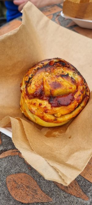 Pizza swirl at The Green Kitchen in Newport