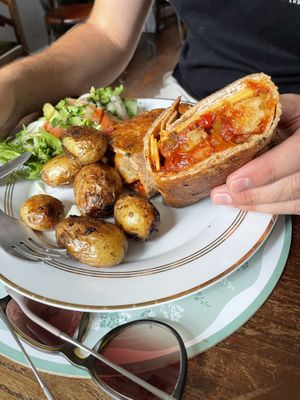 Meatball wrap  at The Green Kitchen in Newport