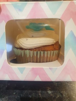 Carrot cupcake at The Green Kitchen in Newport