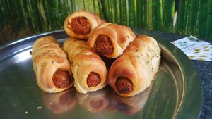 House Special Sausage roll   at The Green Kitchen in Newport