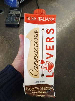 Soy milk at Loft Cafe Karlín in Prague