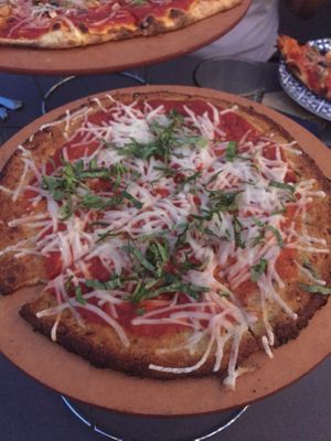 Delicious vegan and gluten free pizza! Plant-based cheese and cauliflower crust!  at The Hall CP in College Park