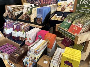 chocolate  at Weltladen Cafè in Gottingen