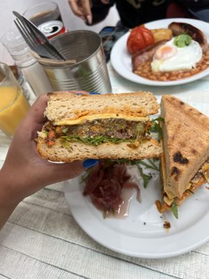   at Charlies Cafe in Barnstaple