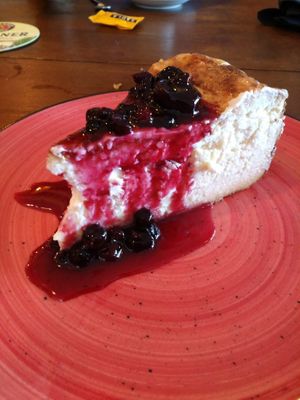 Cheese cake (diary) at Charlotte's Grill in Vilassar De Mar