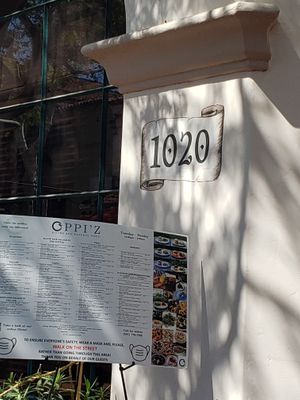 menu at Oppi'z in Santa Barbara