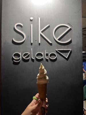   at Siké gelato in Milazzo