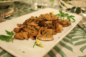 porcini mushrooms at La Capannina in Capri