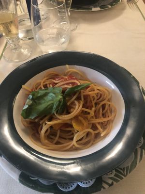 pasta  at La Capannina in Capri