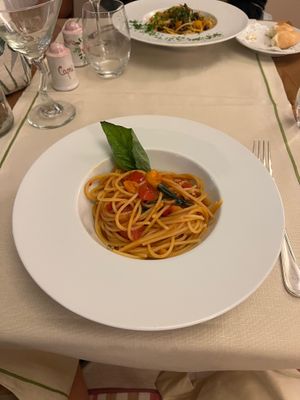 Spaghetti  at La Capannina in Capri