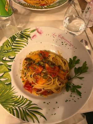 LINGUINE ALLA PUTTANESCA at La Capannina in Capri