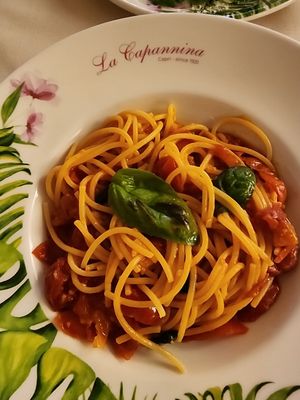 Spaghetti at La Capannina in Capri