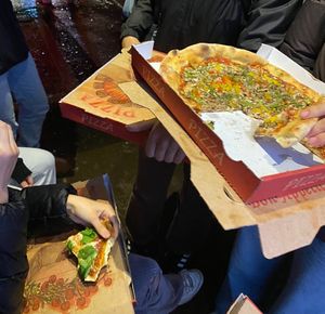   at La Mia Pizza in Paris