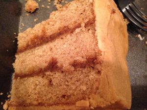 vegan caramel cake at Southern Sweets Bakery in Decatur