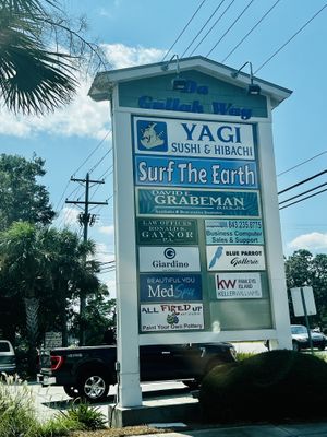 On hwy 17  at Yagi Sushi and Hibachi in Pawleys Island