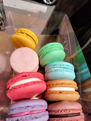 1 of each available vegan macaron they had at Smaakaron in Groningen