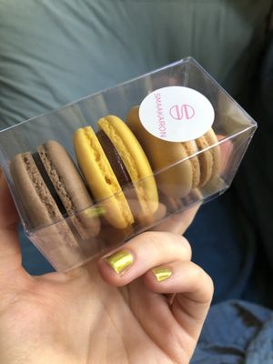 chocolate, banana/salted caramel, tiramisu  at Smaakaron in Groningen