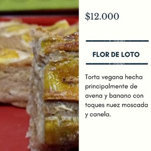 vegan cake made of oatmeal and banana with hints of nutty and cinnamon at Ojalá Comida Saludable  in Bogota