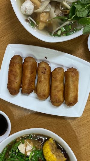 Fried spring rolls, very filling!  at Tue Tin Chay Quan in Ho Chi Minh City