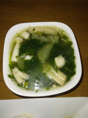 Mushroom soup at Tue Tin Chay Quan in Ho Chi Minh City