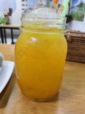 Passion fruit juice, 25,000 VND  at Tue Tin Chay Quan in Ho Chi Minh City