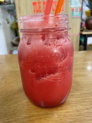 Watermelon juice, 25,000 VND  at Tue Tin Chay Quan in Ho Chi Minh City