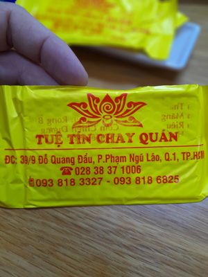 Information on the wet napkin at Tue Tin Chay Quan in Ho Chi Minh City