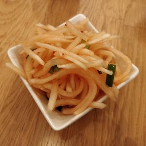 Radish kimchi at Manl in Aachen
