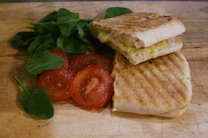 vegan cheese toastie at Nexus Art Cafe in Manchester