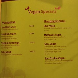 Vegan menu I at Mama Tai in Aachen