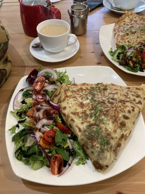 Vegan crepe  at The Cottage in Londonderry