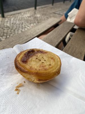 One pastel de Nata at Vegan Nata - Chiado in Lisbon