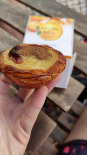 Pastel at Vegan Nata - Chiado in Lisbon