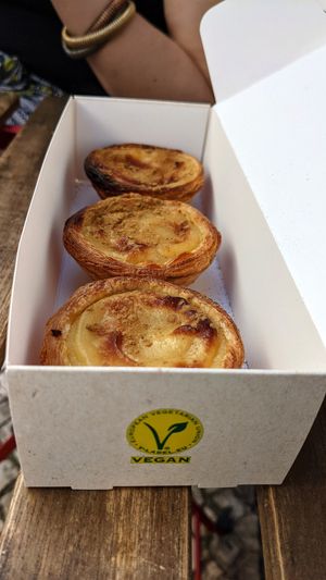 Vegan certified by EVU at Vegan Nata - Chiado in Lisbon