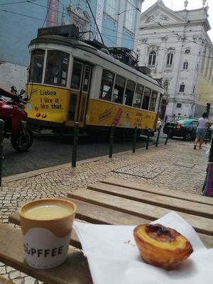 Pastel de nata vegan at Vegan Nata - Chiado in Lisbon