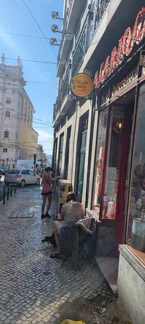 The street front at Vegan Nata - Chiado in Lisbon