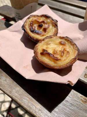Vegan pasteis de nata  at Vegan Nata - Chiado in Lisbon