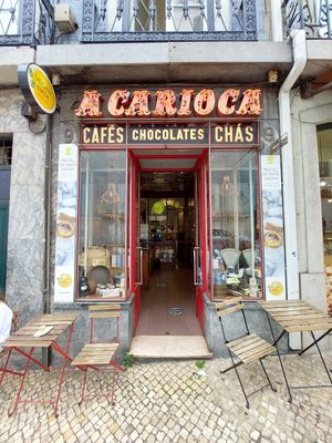 Outside at Vegan Nata - Chiado in Lisbon