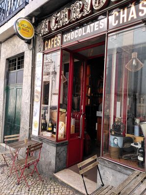 Entrance at Vegan Nata - Chiado in Lisbon
