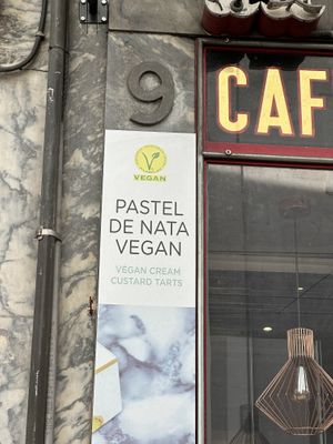 Strictly vegan 🌱 .  at Vegan Nata - Chiado in Lisbon