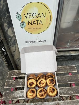 Vegan nata box  at Vegan Nata - Chiado in Lisbon