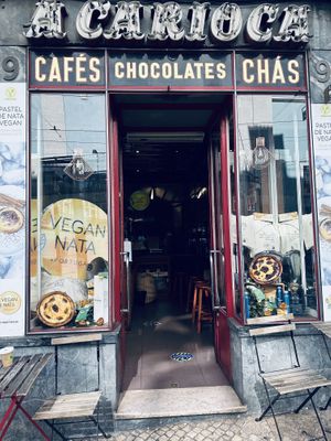 The tiny shop off the Praça de Luís de Camões.   at Vegan Nata - Chiado in Lisbon