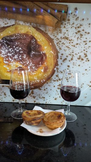 Nata and Port - perfect at Vegan Nata - Chiado in Lisbon