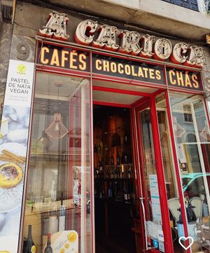 Small shop front  at Vegan Nata - Chiado in Lisbon
