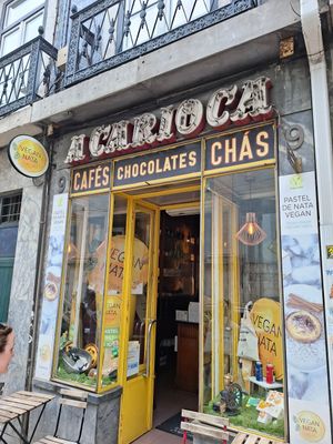 Outside at Vegan Nata - Chiado in Lisbon
