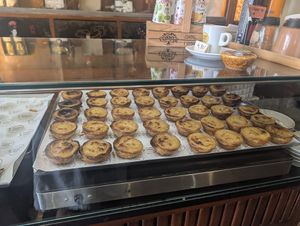 Display  at Vegan Nata - Chiado in Lisbon