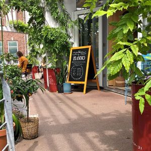 Entrance at HANNO Groots Café in Delft